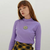 "Sick Sad World" Mock Turtleneck Crop Top