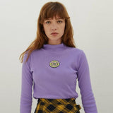 "Sick Sad World" Mock Turtleneck Crop Top