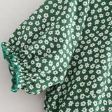 Floral Short Sleeve Mini Dress