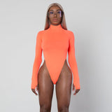 Rib High Rise Bodysuit