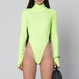 Rib High Rise Bodysuit