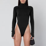Rib High Rise Bodysuit