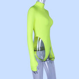 Rib High Rise Bodysuit