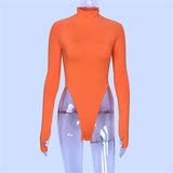 Rib High Rise Bodysuit