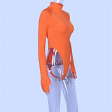 Rib High Rise Bodysuit
