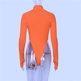 Rib High Rise Bodysuit
