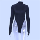 Rib High Rise Bodysuit