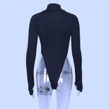 Rib High Rise Bodysuit