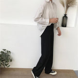 High Waist Straight Leg Trousers