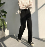 High Waist Straight Leg Trousers