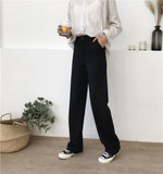 High Waist Straight Leg Trousers