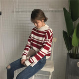 Vintage Striped Knitted Sweater