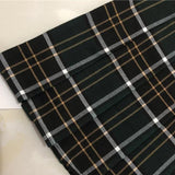 High Waisted Green Tartan Pleated Skirt