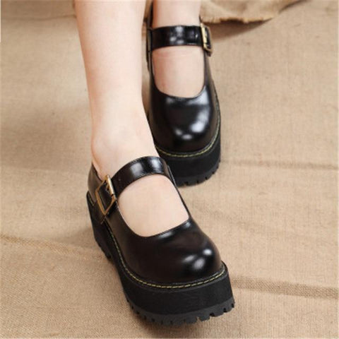 Mary Jane Platforms Shoes