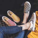 Checkered Slip On Sneakers
