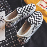 Checkered Slip On Sneakers