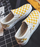 Checkered Slip On Sneakers