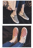 Checkered Slip On Sneakers