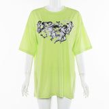 Oversized Neon Angel Tee