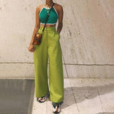 High Waisted Skater Pants
