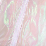 Clear Iridescent Mesh Bomber