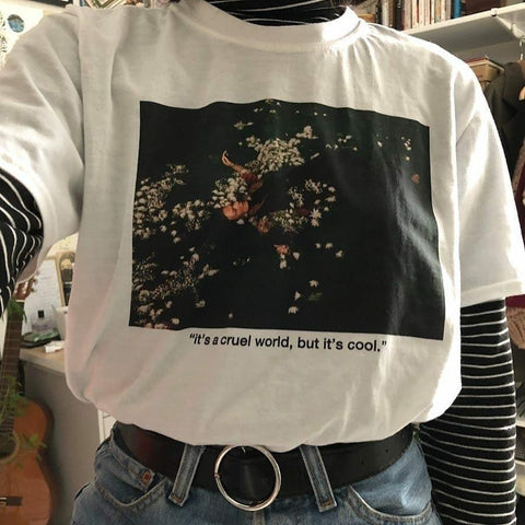 "It's A Cruel World, But It's Cool" Tee