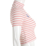 "Cute" Knit Striped Top