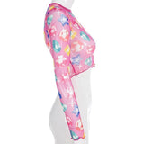 Anime Bling Mesh Top