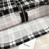 Plaid Mini Zip Up Skirt