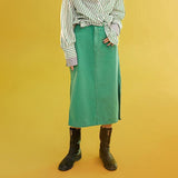 Denim Midi-Skirt