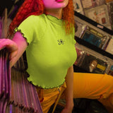 Electric Flower Crop Top