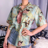 Angel Button Up Shirt