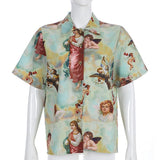 Angel Button Up Shirt