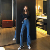 High Waisted Wide Leg Vintage Fit Jeans