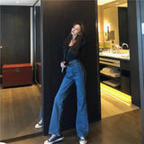 High Waisted Wide Leg Vintage Fit Jeans