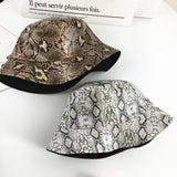 Snake Print Bucket Hat