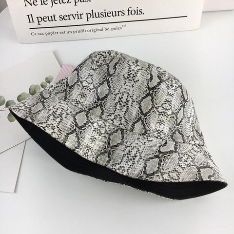 Snake Print Bucket Hat