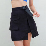 Split Cargo Mini Skirt
