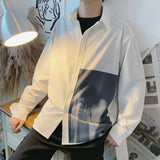 Printed Raf Long Sleeve Button Up
