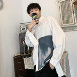 Printed Raf Long Sleeve Button Up