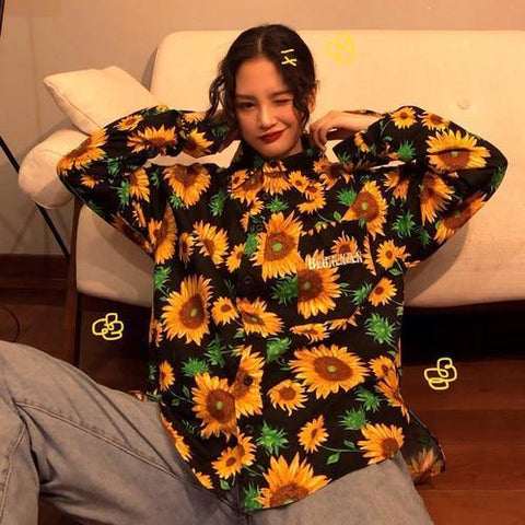 Sunflower Button Up Shirt