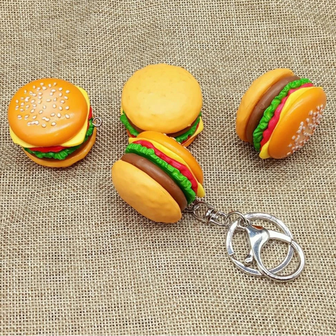 Simulation Hamburger Key Chain