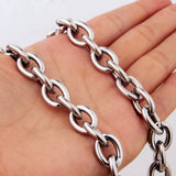 7"-40" Stainless Steel O Link Chain