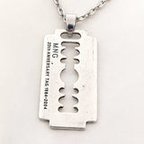 Steel Razor Blade Necklace