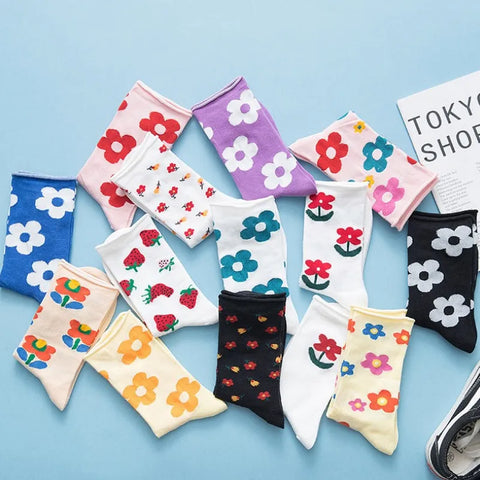 Japanese Flower Socks