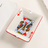 Ceramic King Poker Ashtray