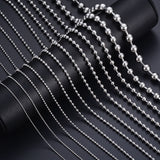 5pcs/lot 1.2mm-10mm Stainless Steel Ball Chain