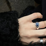 Gilded Blue Lapis Ring