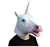 Unicorn Rubber Horse Mask