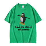 Save The Earth Eat Plastic Tee